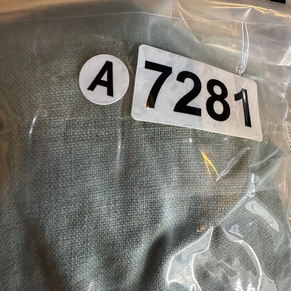 Zara Top Womens LG Linen Viscose Slouchy Sage Green Button Down Crop Blouse - Picture 15 of 15